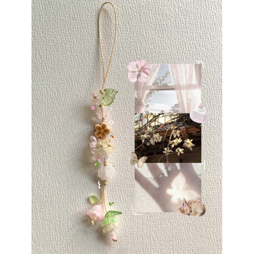 𝑦𝑒𝑙𝑙𝑜𝑤 𝑙𝑒𝑎𝑓 𝑓𝑙𝑜𝑤𝑒𝑟𝑠 | Dây treo điện thoại balo xinh xắn, mang cặp