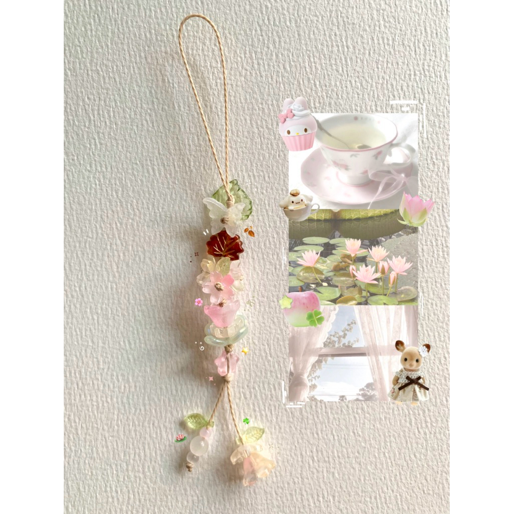 𝑦𝑒𝑙𝑙𝑜𝑤 𝑙𝑒𝑎𝑓 𝑓𝑙𝑜𝑤𝑒𝑟𝑠 | Dây treo điện thoại balo xinh xắn, mang cặp