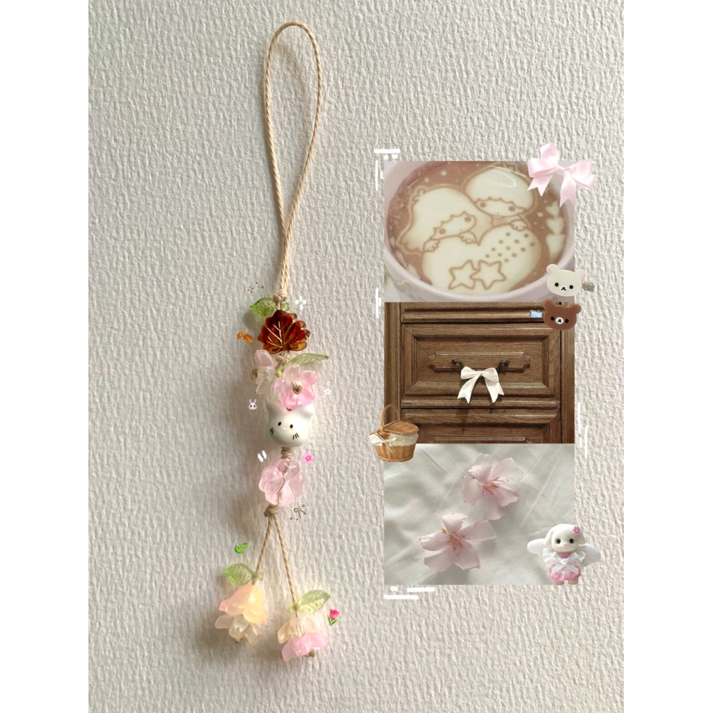 𝑦𝑒𝑙𝑙𝑜𝑤 𝑙𝑒𝑎𝑓 𝑓𝑙𝑜𝑤𝑒𝑟𝑠 | Dây treo điện thoại balo xinh xắn, mang cặp