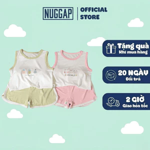 Bộ quần áo mùa hè, bộ sát nách bé trai, bé gái thoải mái BOTANIC Nuggap