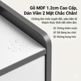 Nido Tủ Giày Tủ Dép Siêu Mỏng 17cm 3 Ngăn Lật Gỗ MDF 1.2cm Tiết Kiệm Diện Tích Cho Lối Đi Nhỏ