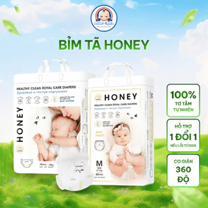 Bỉm Tã Honey Tơ Tằm Mềm Mại Co Giãn 360 Độ Ôm Sát Chống Tràn Thấm Hút Đến 1200ml