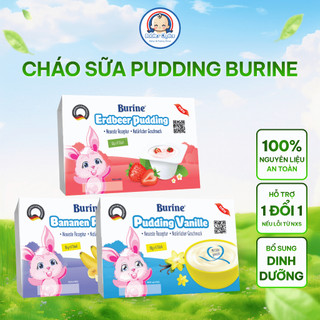 Cháo Sữa Pudding Burine Bổ Sung Dinh Dưỡng Phát Triển Chiều Cao Cho Trẻ Từ 6 Tháng, Trẻ Biếng Ăn Vỉ 6x50g