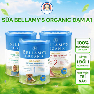 Sữa Bột Công Thức Bellamy’s Organic Đạm A1 Số 1 2 3 4 Phát Triển Trí Não Xương Tăng Miễn Dịch 900g
