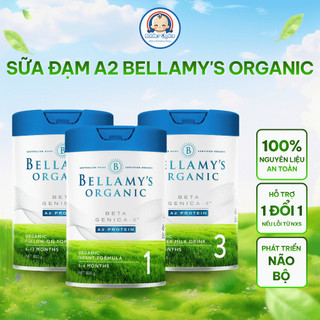 Sữa Công Thức Đạm Hữu Cơ Bellamy's Organic A2 Số 1 2 3 4 Beta Genica-8 Phát Triển Xương Khớp Não Bộ 800g