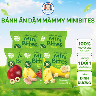 Bánh Ăn Dặm Cho Trẻ Từ 6 Tháng Mămmy Minibites Mềm Xốp Giảu Dinh Dưỡng Giúp Bé Tập Cầm Nắm 15g