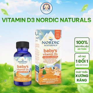 Vitamin D3 Tinh Khiết Hỗ Trợ Phát Triển Xương Cho Bé Nordic Naturals Tăng Hệ Miễn Dịch Giúp Cải Thiện Giấc Ngủ