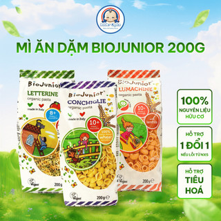 Mì Ăn Dặm Cho bé Biojunior Nguyên Liệu Hữu Cơ, Bổ Sung Vitamin B1, Hỗ Trợ Tiêu Hóa - 200g