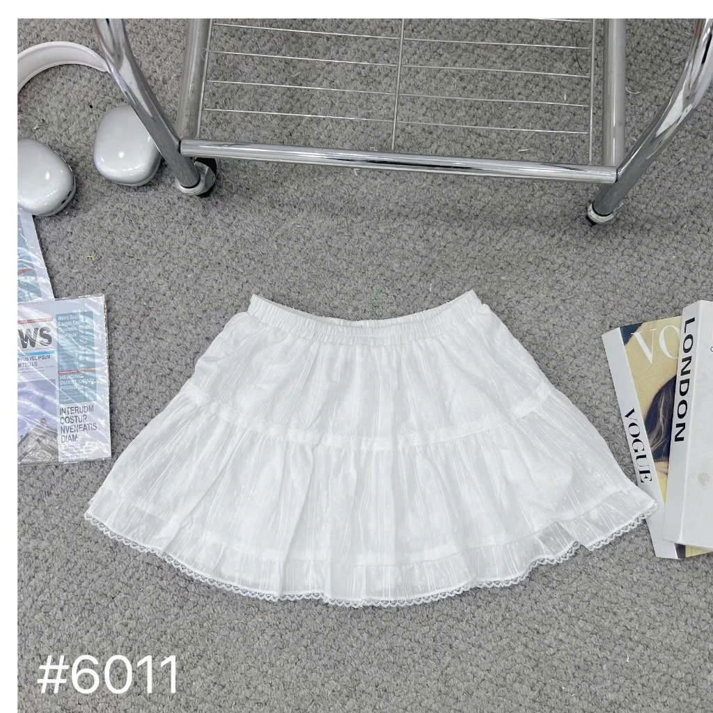 Lila Skirt (TSW) Chân váy xoè phối ren dáng ngắn Nữ the.sweaterweather