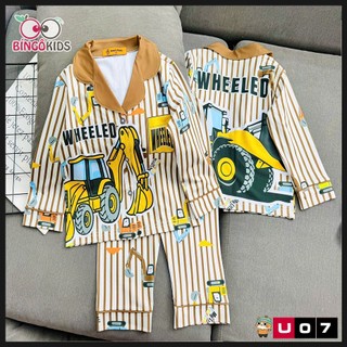Đồ Bộ Pijama Bé Trai 0-47kg - Bộ Đồ Ngủ Tay Dài Thun Lạnh Thái 3D Hình Người Nhện, Pikachu, Minecraft Siê