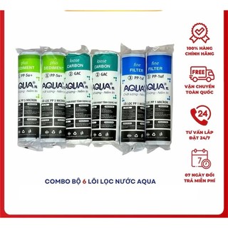 Bộ Lõi Lọc Nước AQUA 1 2 3 Lọc Sạch An Toàn Tăng Tuổi Thọ Màng RO Thay Thế Dễ Dàng Cho Máy RO