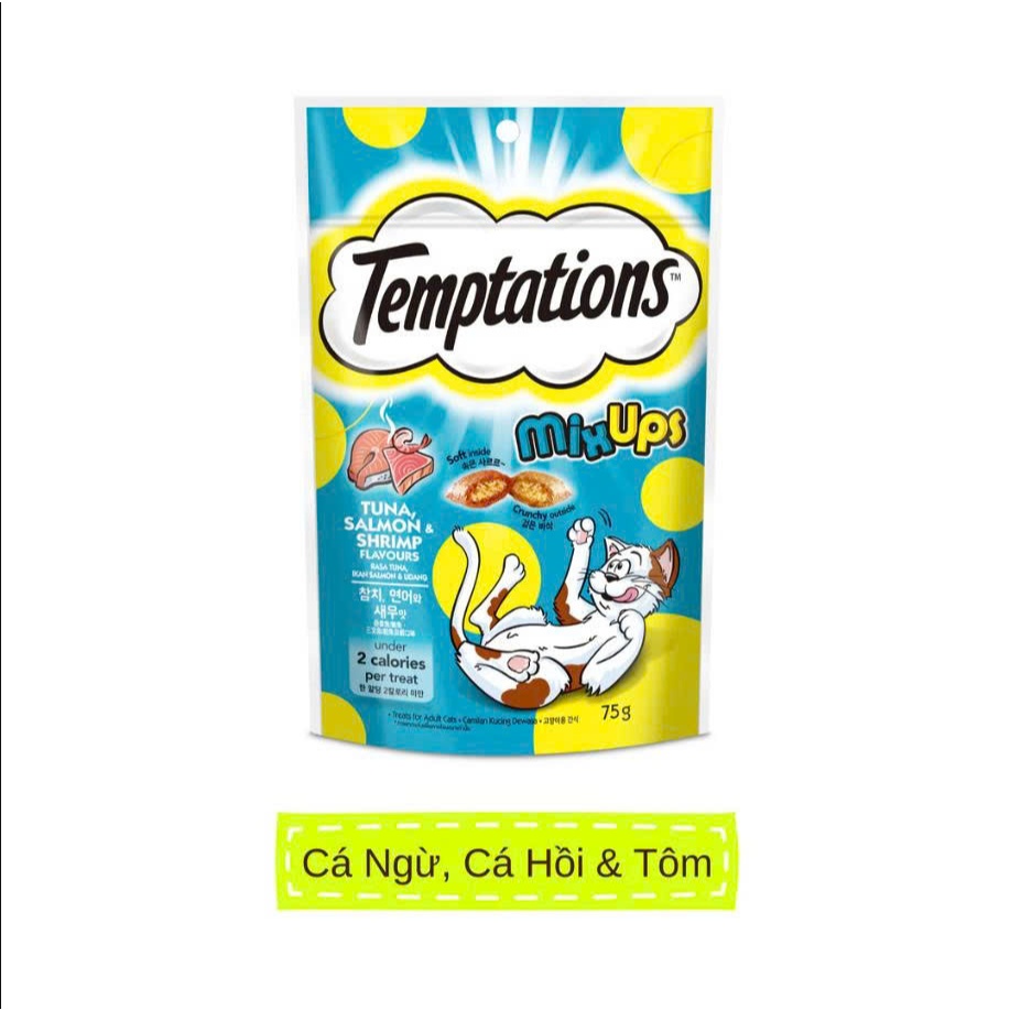 Bánh thưởng cho mèo Temptations 75g