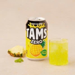 Nước Ngọt Có Gas Tams Zero Calorie 355ml Không Đường Hàn Quốc Vị Trái Cây Thanh Mát Ít Calo Dễ Uống