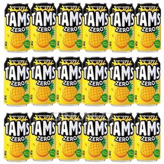 Nước Ngọt Có Gas Tams Zero Calorie 355ml Không Đường Hàn Quốc Vị Trái Cây Thanh Mát Ít Calo Dễ Uống