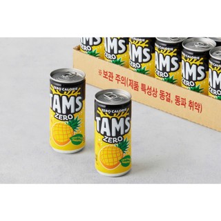 Tams Zero Calorie 355ml Không Đường Hàn Quốc Vị Dứa Có Gas Thanh Mát Giải Khát Nhanh Ít Calo Dễ Uống