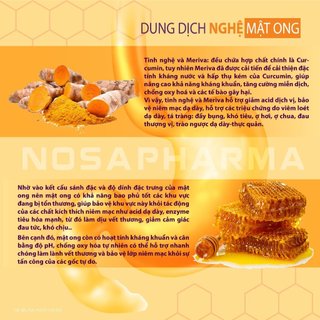 Dung Dịch Nghệ Mật Ong Nosa Giảm Nguy Cơ Viêm Loét Dạ Dày Tá Tràng