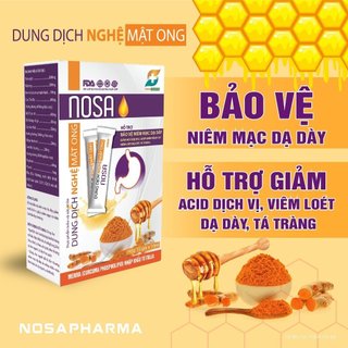 Dung Dịch Nghệ Mật Ong Nosa Giảm Nguy Cơ Viêm Loét Dạ Dày Tá Tràng