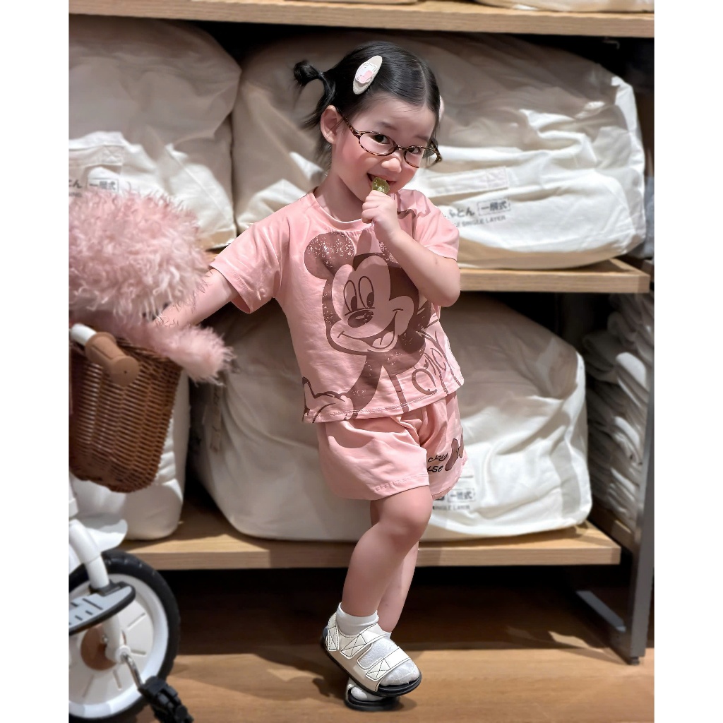 Set Đồ Bé Trai Áo Thun In Hình + Quần Short Cotton Mềm Mát, Bộ Quần Áo Bé Trai Mùa Hè 8-16kg  A15