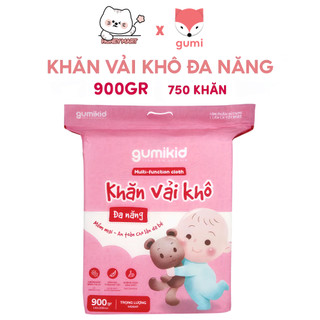 900G 600G 300G KHĂN VÁI KHÔ GUMI ĐA NĂNG DÀNH CHO MẸ VÀ BÉ DAI MỀM MỊN