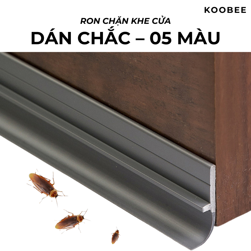 Ron Chặn Khe Cửa 90cm PVC Đa Năng KOOBEE – Thanh Dán Chân Cửa Chống Bụi, Côn Trùng, Giảm Ồn, Giữ Hơi Máy Lạnh | CSNC41