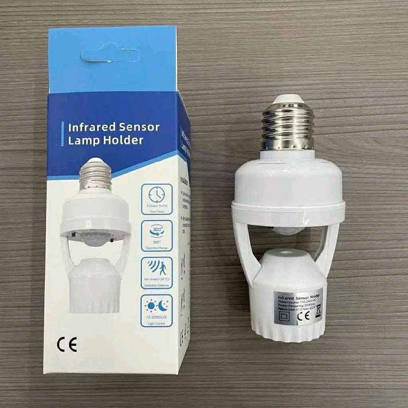 Đui Đèn Cảm Ứng Tự Mở Tắt Giúp Tiết Kiệm Điện, Lắp Đặt Dễ, Nhanh, Tiện, Đui E27 Công Xuất Tối Đa 60W