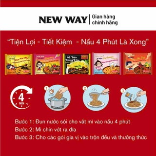 Mì trộn nhiều hương vị thơm ngon hấp dẫn New Way 125g ăn liền dễ chế biến - Pi Hàng Thái