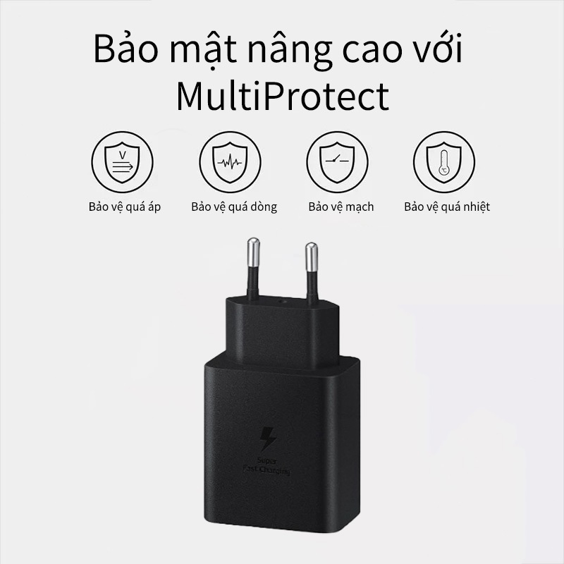 Sạc nhanh 45w Type C tương thích với Samsung dây sạc nhanh type c AGV bảo hành 6 tháng