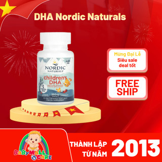 DHA Nordic Naturals Children’s DHA Omega-3 Hỗ Trợ Não Bộ Viên Nhai – 90 Viên – Cho Bé Từ 3 Tuổi