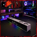 Loa Máy Tính Gaming Soundbar Bluetooth Để Bàn Màu Trắng WORTLEY WT8 Led Rgb Loa Vi Tính Âm Thanh Hay Bass Cực Mạnh — ảnh 4