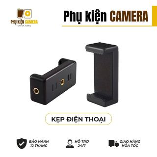 Giá Đỡ Kẹp Điện Thoại Cho Chân Máy Tripod Ren 1/4 - Đầu Kẹp Giữ Điện Thoại Quay Phim Chụp Ảnh Cao Cấp Chống Trượt