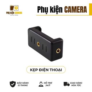 Giá Đỡ Kẹp Điện Thoại Cho Chân Máy Tripod Ren 1/4 - Đầu Kẹp Giữ Điện Thoại Quay Phim Chụp Ảnh Cao Cấp Chống Trượt