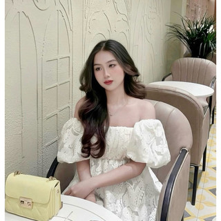 ÁO TRỄ VAI BABYDOLL TAY PHỒNG FOREVER PRETTY TOP TI NGOAN