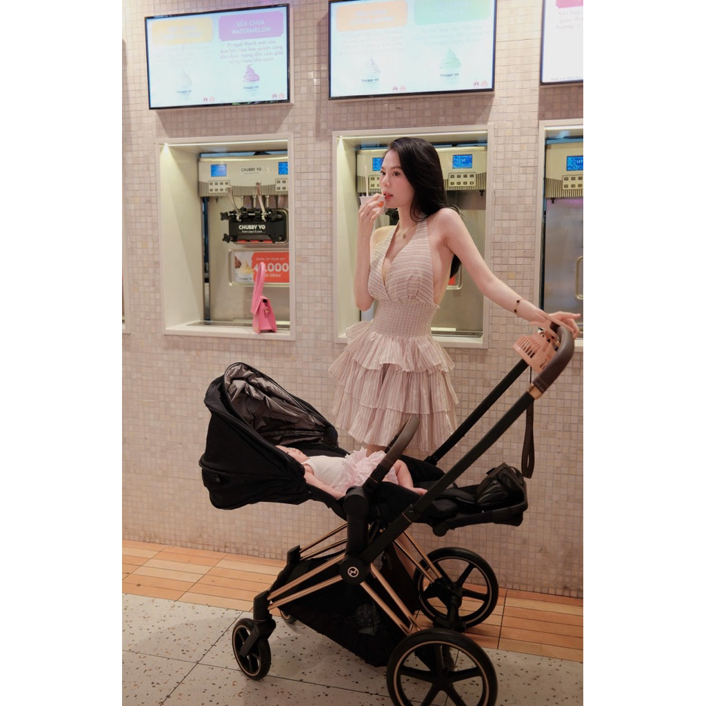 Cici dress dạng yếm tùng xoè 3 tầng