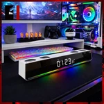 Loa Máy Tính Gaming Soundbar Bluetooth Để Bàn Màu Trắng WORTLEY WT8 Led Rgb Loa Vi Tính Âm Thanh Hay Bass Cực Mạnh — ảnh 8