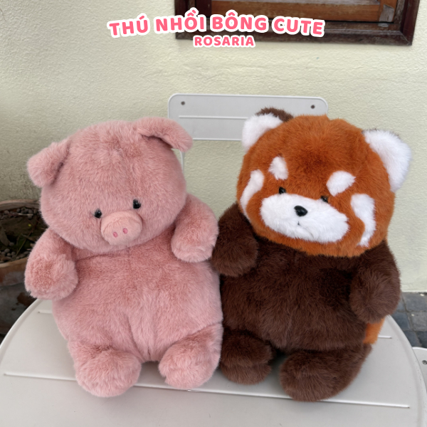 Gấu bông BOBOVA chính hãng nhiều mẫu – Bò sữa cáo chuột voi chạy bộ, thú nhồi bông cao cấp