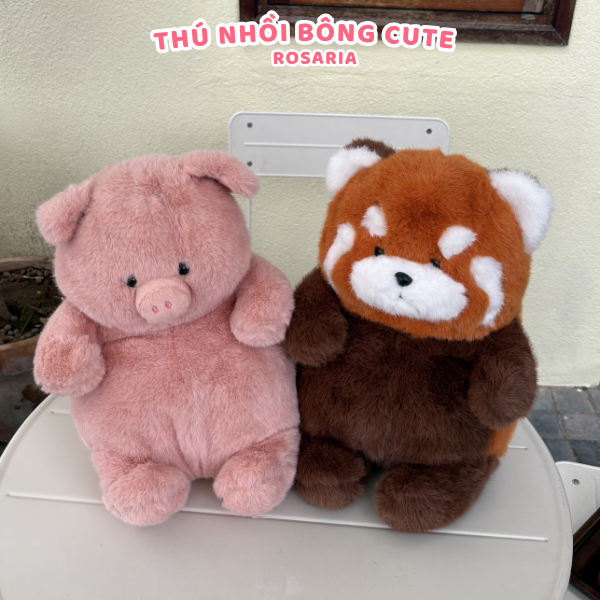 Gấu bông BOBOVA chính hãng nhiều mẫu – Bò sữa cáo chuột voi chạy bộ, thú nhồi bông cao cấp