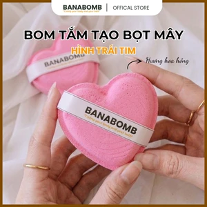 Bom Tắm Tạo Bọt Mây Bồn Tắm Hình Trái Tim BANABOMB Dưỡng Da Mịn Màng