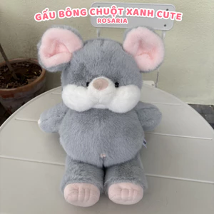 Gấu bông chuột xanh size 40cm siêu mềm – thú nhồi bông dễ thương ôm ngủ, quà tặng bạn gái ý nghĩa