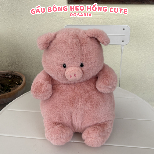 Gấu bông heo hồng 40cm dễ thương – thú nhồi bông mềm mịn, quà tặng bé và bạn gái ngọt ngào