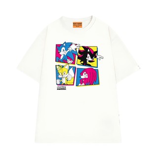 Áo Thun Hoạt Hình NGỐ TEE Sonic và Những Người Bạn Vải Cotton Mềm Mịn Form Rộng