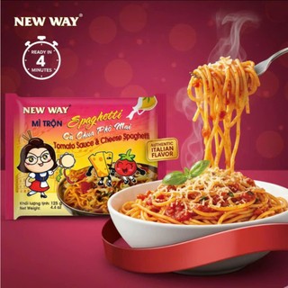 Mì trộn New Way nhiều hương vị 125g ăn liền chế biến đơn giản, sợi dai thơm ngon - Pi Hàng Thái