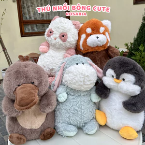Gấu bông BOBOVA chính hãng nhiều mẫu – Bò sữa cáo chuột voi chạy bộ, thú nhồi bông cao cấp