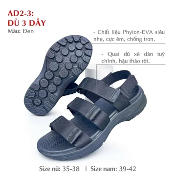 [FREESHIP-giao ngay] sandal học sinh, sandal nam nữ, dép quai hậu nam nữ, xăng đan học sinh đế mềm êm siêu bền