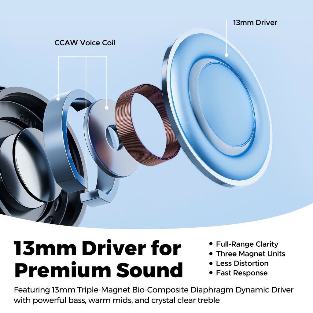 [HỎA TỐC HCM] Tai Nghe True Wireless SoundPEATS Air6 HS Hires Audio | Driver Sinh Học 3 Lõi Bảo Vệ Tai | Bluetooth 6.0 | BigBuy360 - bigbuy360.vn