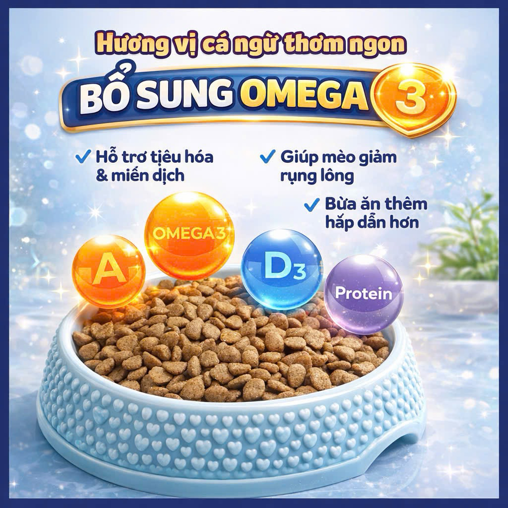 Combo 2kg Thức Ăn Hạt Munchies Dành Cho Các Bé Mèo - Dầu Cá Hồi Giúp Giảm Rụng Lông Và Hỗ Trợ Tăng Cân.