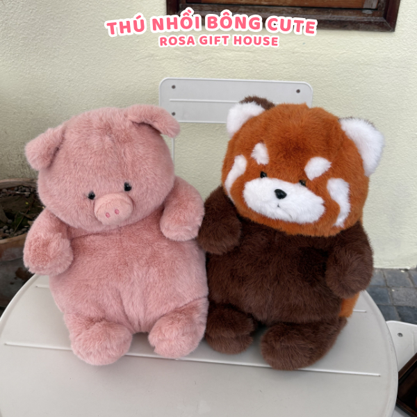 Gấu bông BOBOVA 40cm chính hãng – Gấu bò sữa, cáo, chuột, voi chạy bộ nhiều mẫu cao cấp mềm mịn
