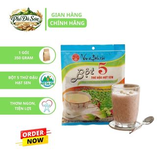 Bột 5 Thứ Đậu Hạt  Sen Bích Chi có đường -  (350gr/gói) Thùng 10 Gói