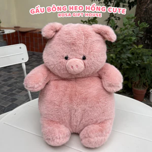 Gấu Bông Heo Hồng 40cm Cao Cấp – Thú Nhồi Bông Heo Dễ Thương, Gối Ôm Siêu Mềm, Quà Tặng Cute - ROSA GIFT HOUSE