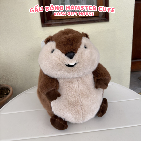 Gấu Bông Chuột Hamster 40cm Cao Cấp Chính Hãng – Ngộ Nghĩnh, Mềm Mịn, Quà Tặng Dễ Thương