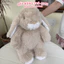 Gấu Bông Thỏ Nâu 40cm Cao Cấp – Thú Nhồi Bông Thỏ Tai Dài Dễ Thương, Gối Ôm Siêu Mềm - ROSA GIFT HOUSE